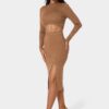 bebe2121_caramel_2_83bcd792-5e8f-4785-9e32-2bfd8881001c Lurex Rib Cropped Kit Set