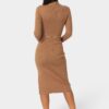 bebe2121_caramel_3_a8c415b1-ee23-4a64-9e1a-219ec45842f5 Lurex Rib Cropped Kit Set